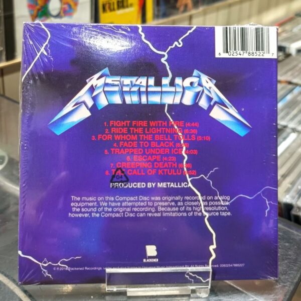CD Metallica - Ride The Lightning - Imagen 2