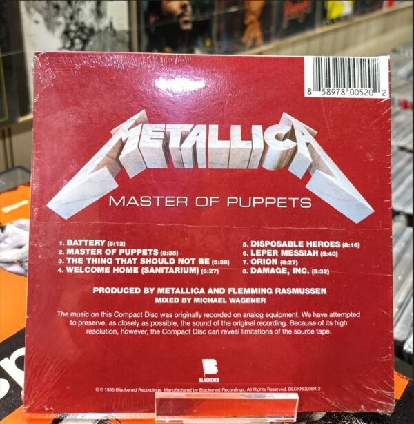 CD Metallica - Master of Puppets - Imagen 2