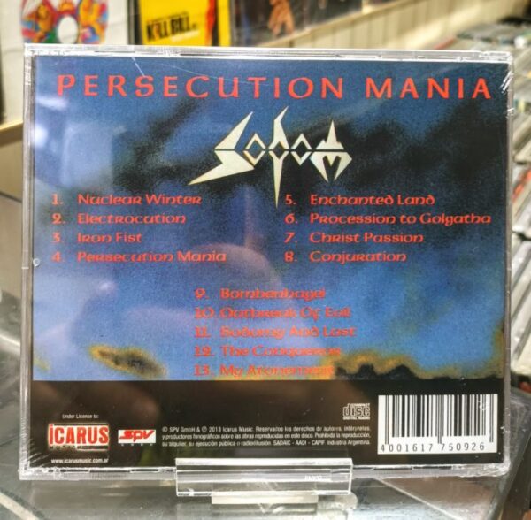 CD Sodom - Persecution Mania - Imagen 2