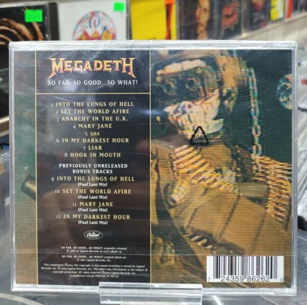 CD Megadeth – So far, So good...So what! - Imagen 2