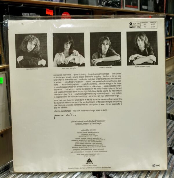 LP Patti Smith – Horses - Imagen 2