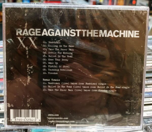 CD Rage Against The Machine – Rage Against The Machine XX - Imagen 2