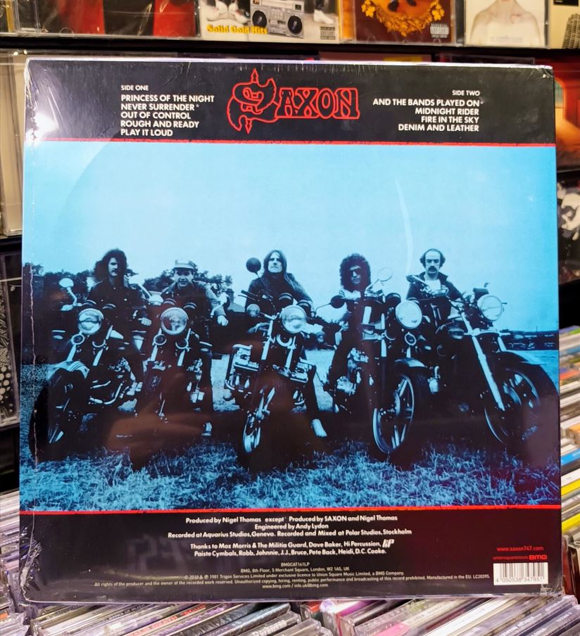 Comprar Saxon - Denim And Leather LP - Dreams on Vinyl - Vinilo de época